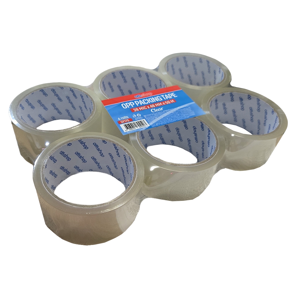 Banda adeziva transparenta, 50mmx50mx38mic - OFFISHOP