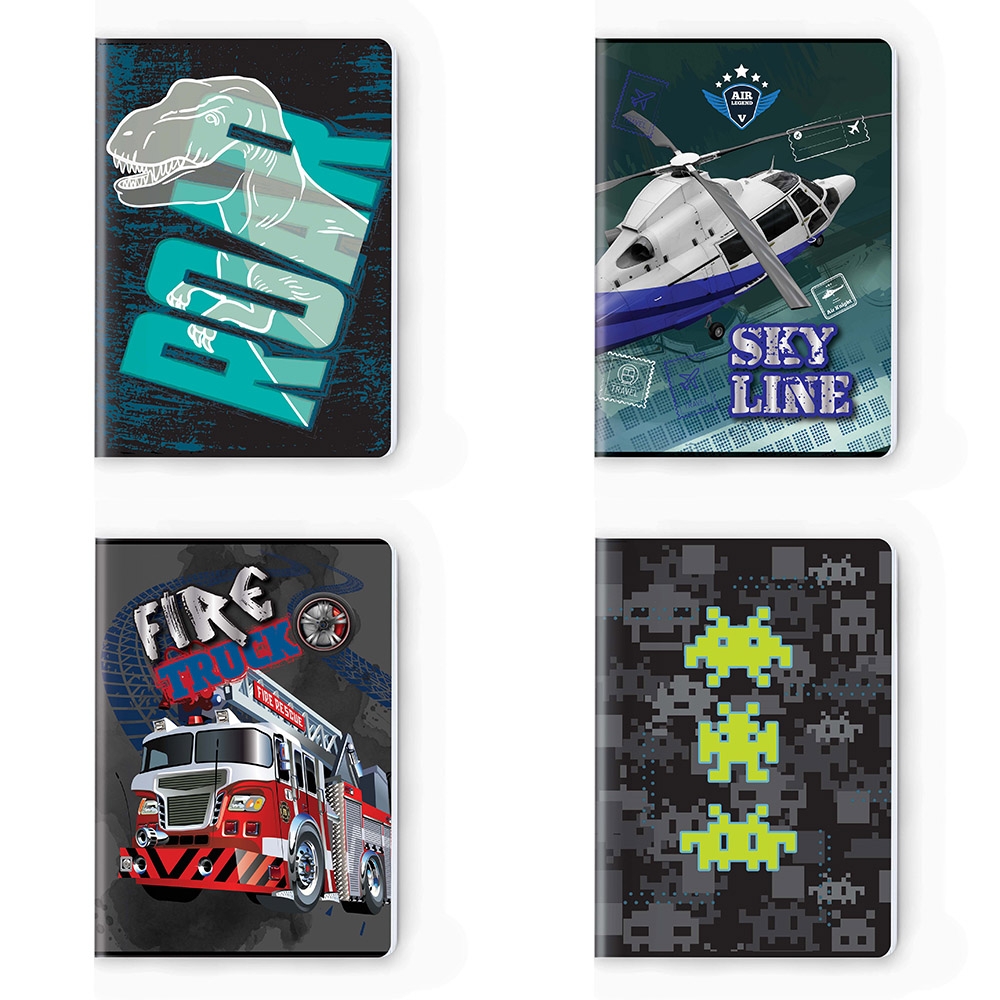 Caiet A5, 52 file DR, Premium, 75g, Boys Collection - S-COOL