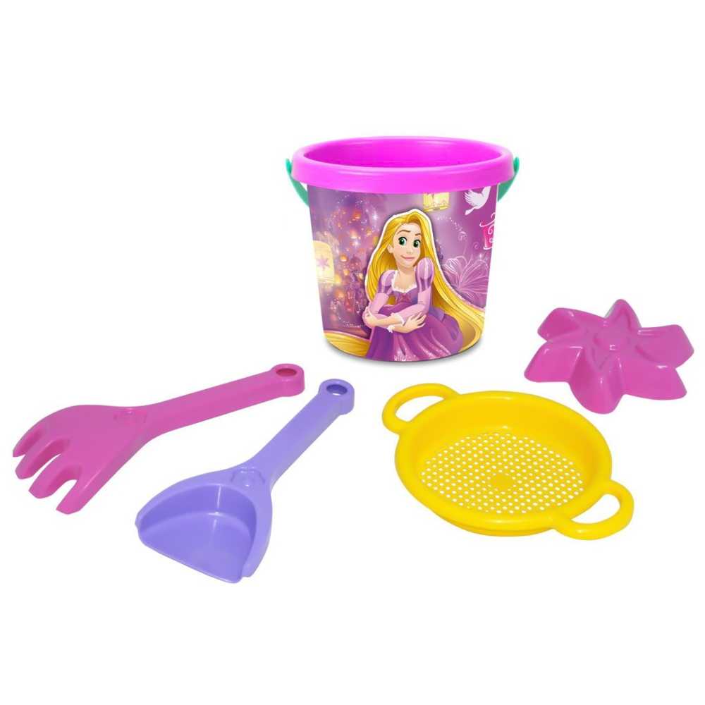 Galetusa nisip, Princess + 4 accesorii, 12,5x14 cm - Tigres