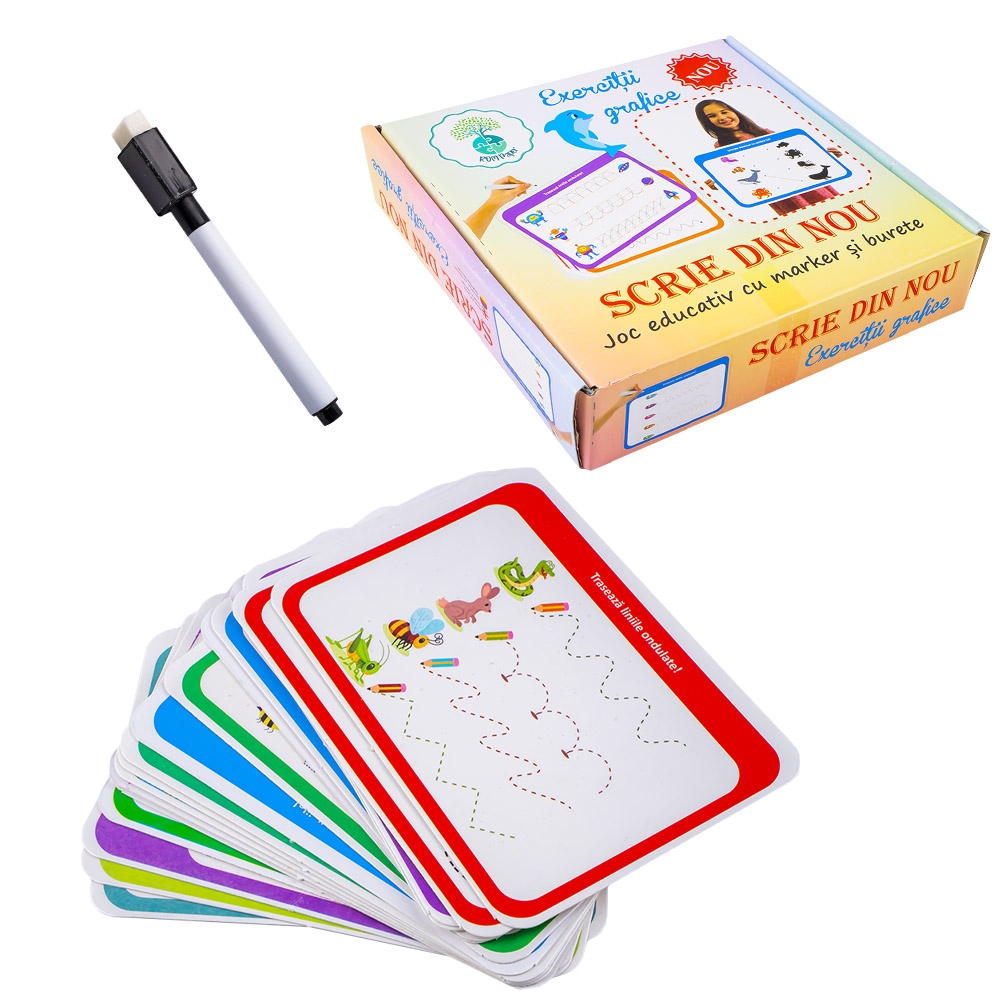 Joc educativ scrie din nou, Exercitii grafice