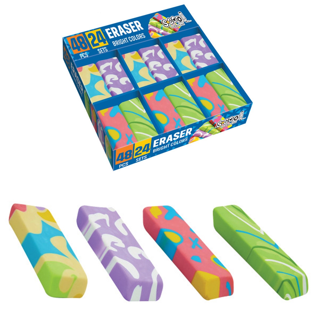 Radiera culori vii, 2 buc/set - S-COOL