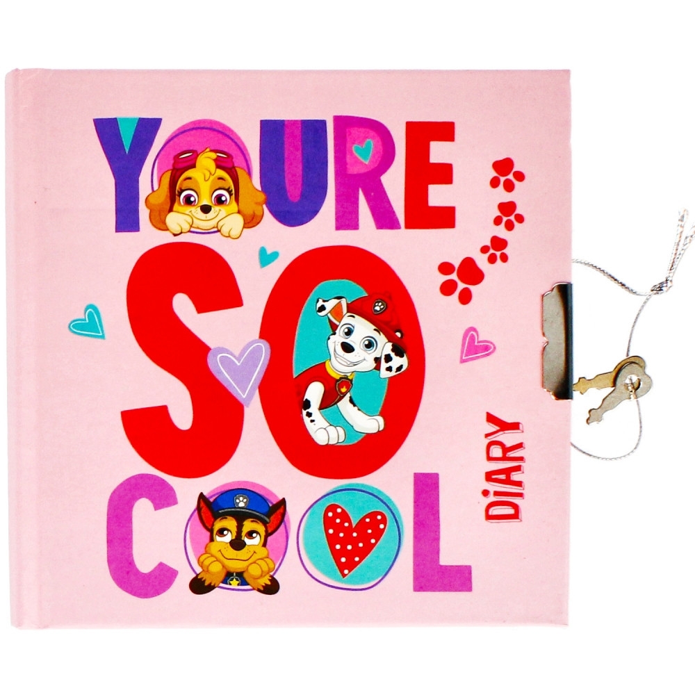 Jurnal cu lacat Paw Patrol, 13.5x13.5 cm - STARPAK