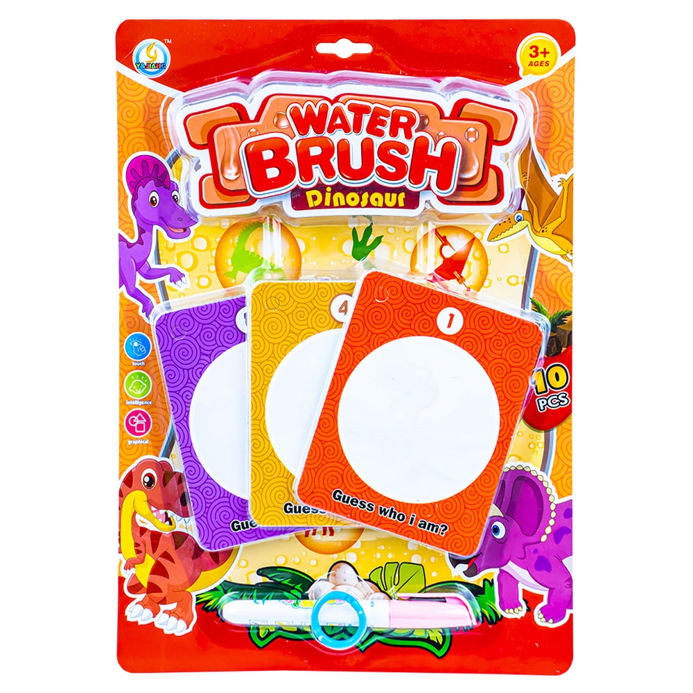 Cartonase picteaza cu apa, Dino, 10 buc/set