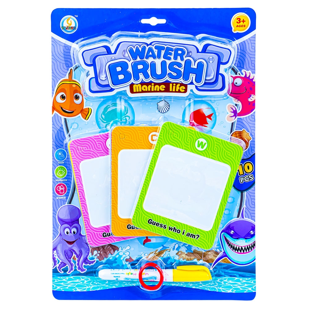 Cartonase picteaza cu apa, Ocean, 10 buc/set