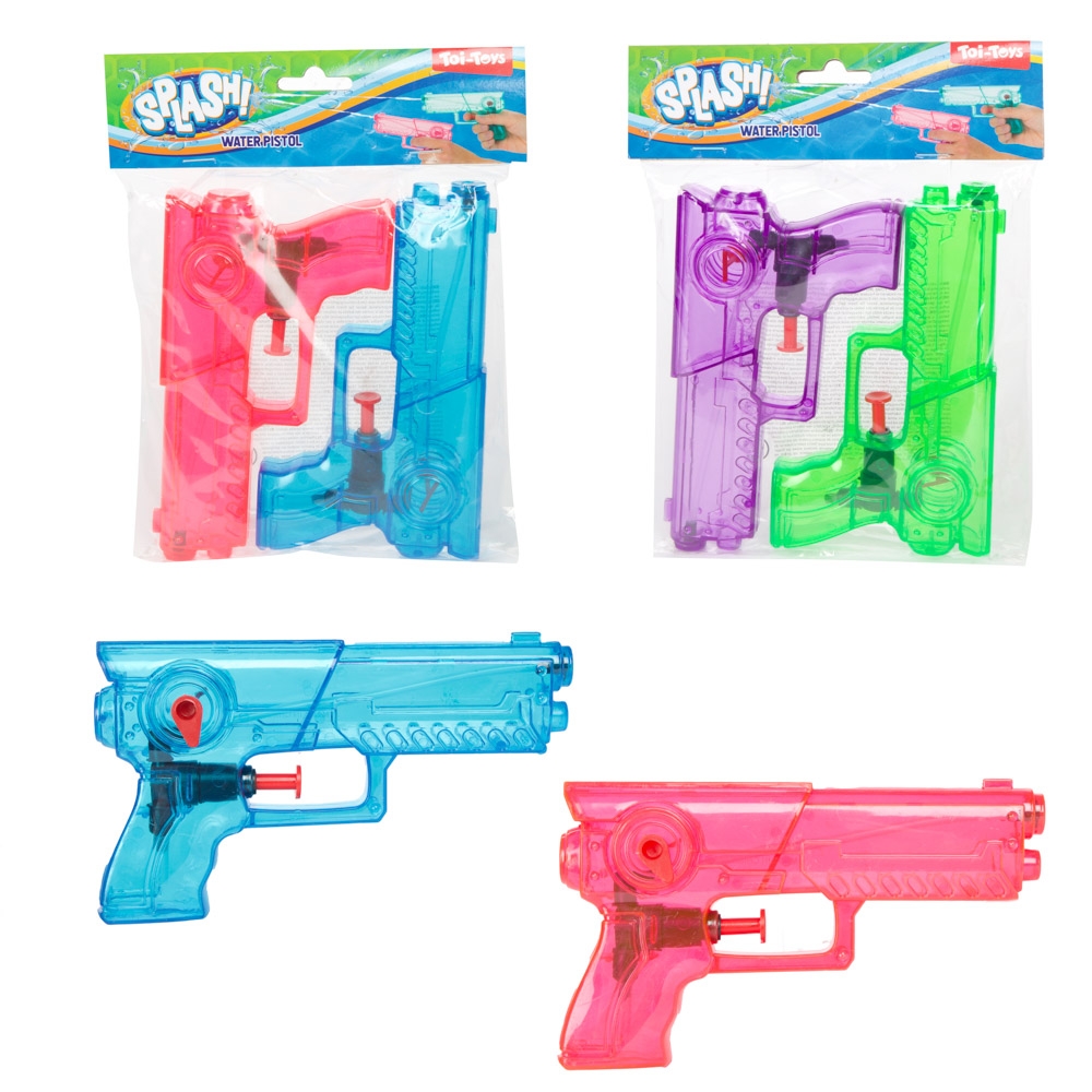 Pistoale apa, transparente, 2 buc/set - Toi-Toys