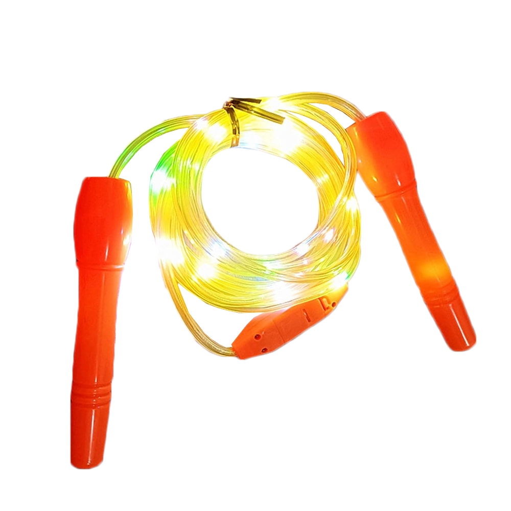 Coarda pentru sarit, din plastic, cu lumina