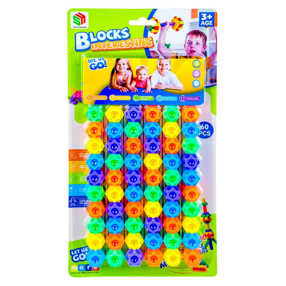 Cuburi constructii, 60 piese