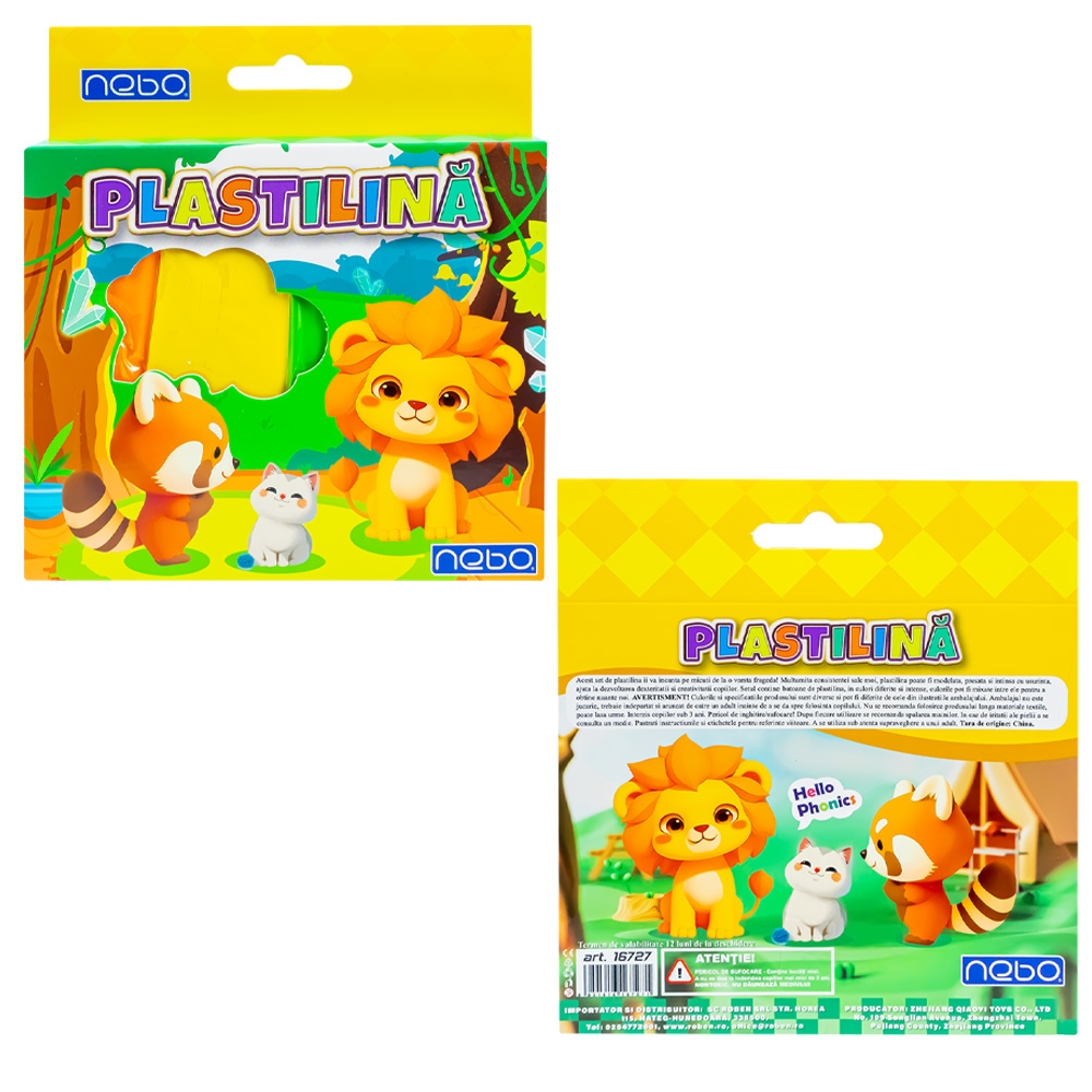Plastilina 4 culori, NEBO