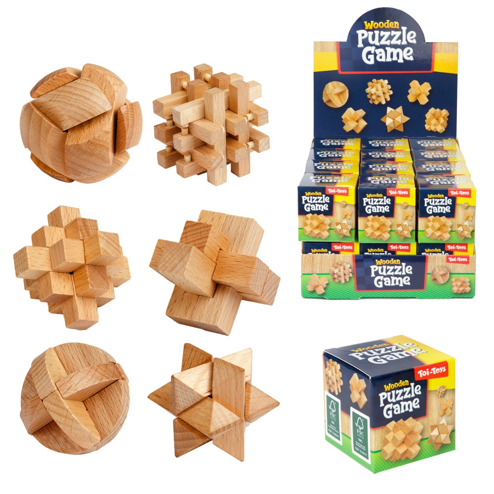 Joc puzzle 3D din lemn - Toi-Toys