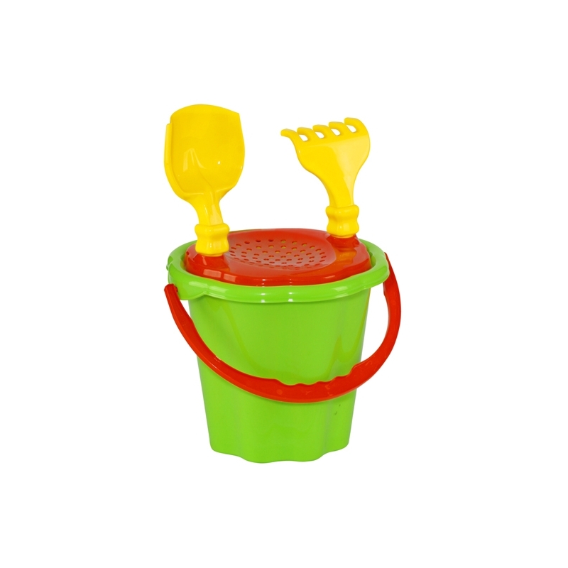 Galeata nisip + 3 accesorii, 34x22 cm - Tupiko