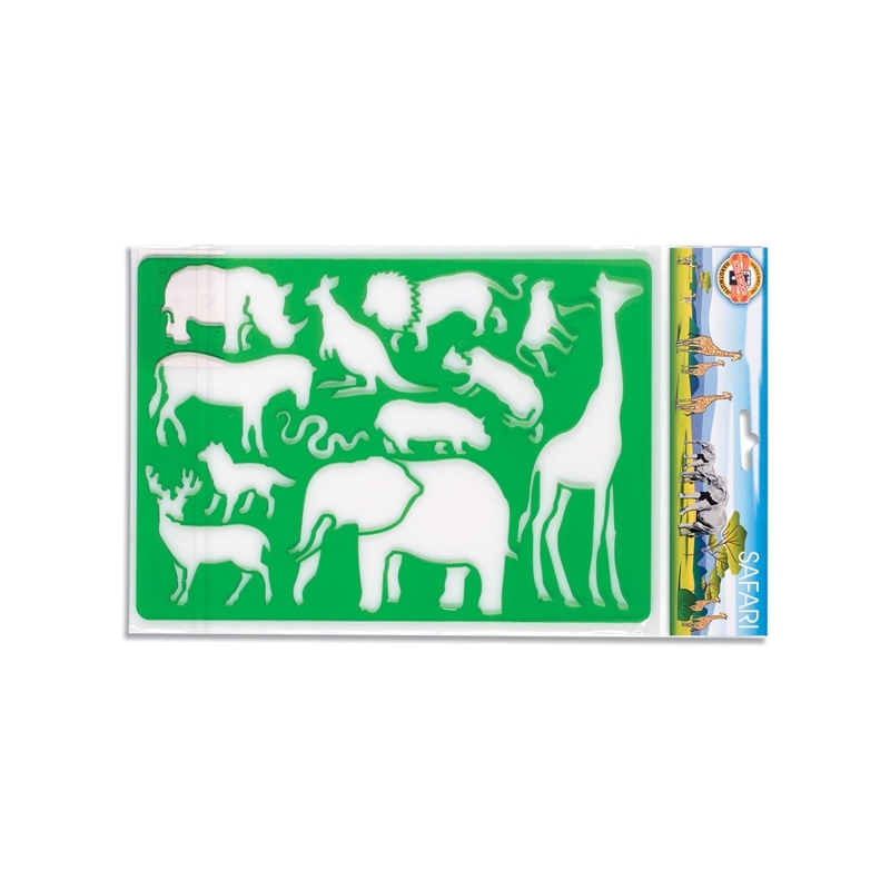 Sablon animale safari, 26,5x18,5 cm - Koh-I-Noor