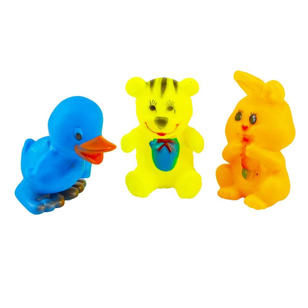 Jucarie chitaitoare - animale, 3buc/set