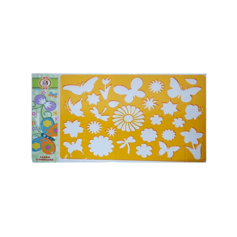 Sablon fluturi si flori, 26,5x18,5 cm - Koh-I-Noor